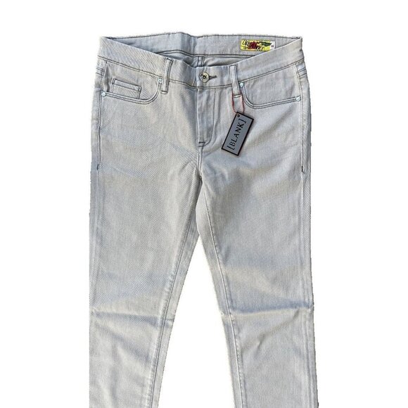 Blank Women's Silver Cotton Regular Straight Leg Jeans Size 29 - Picture 14 of 16